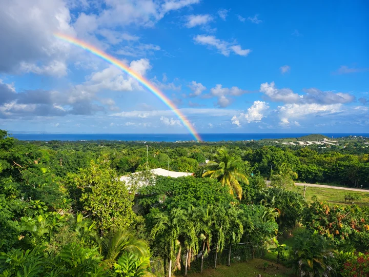 Rainbow over the hills