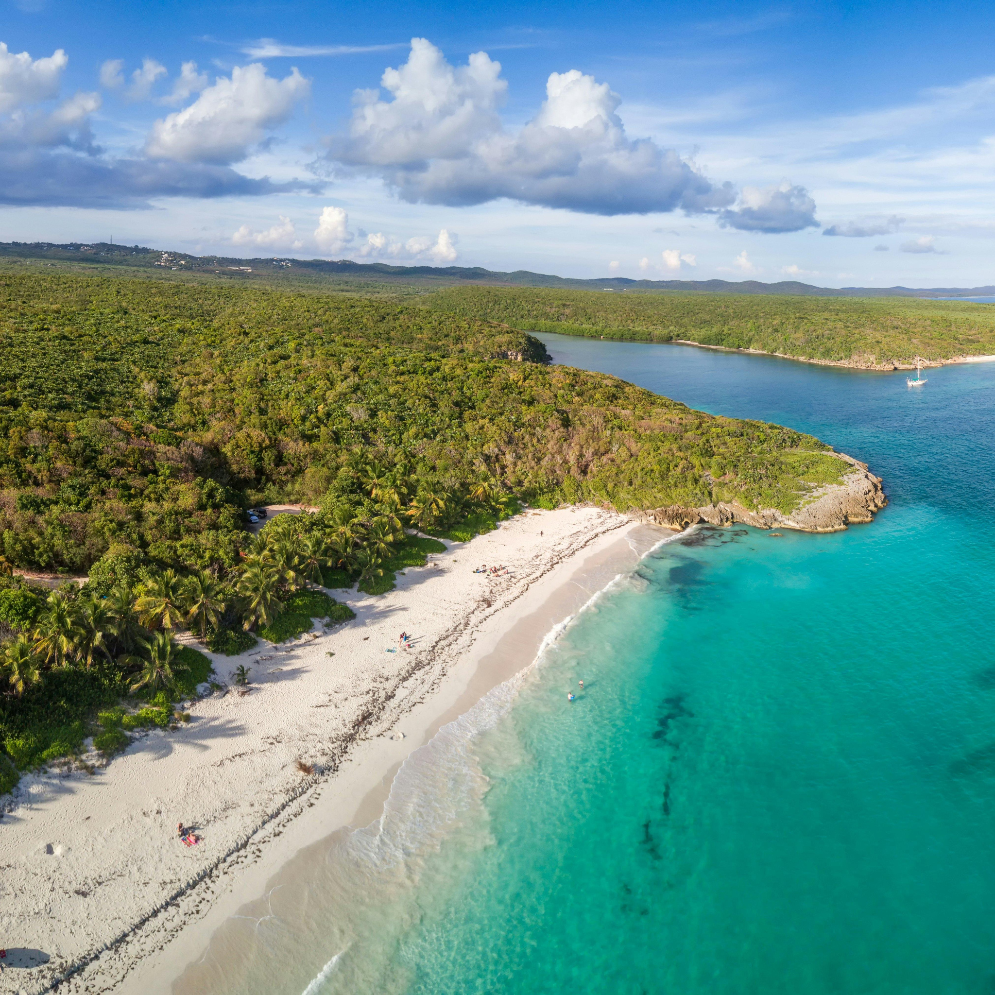 Beach and coastal scenery in Vieques